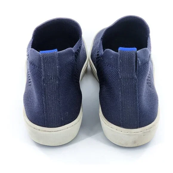 ROTHY'S The Chelsea Boot Slip On  High Top Sneakers in Navy Knit - Picture 7 of 12